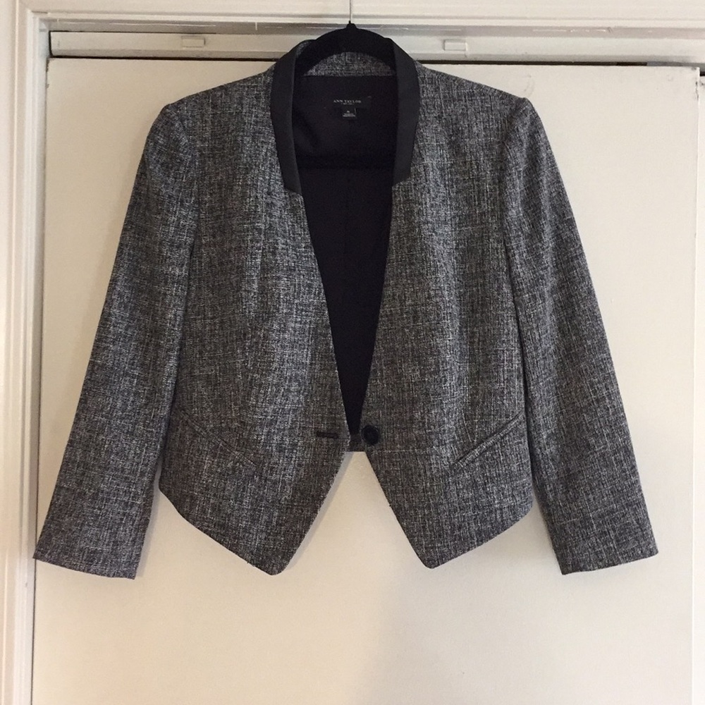 Ann Taylor Black/White Suit Blazer